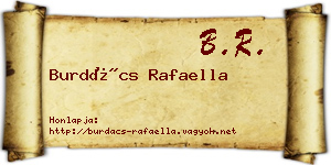 Burdács Rafaella névjegykártya